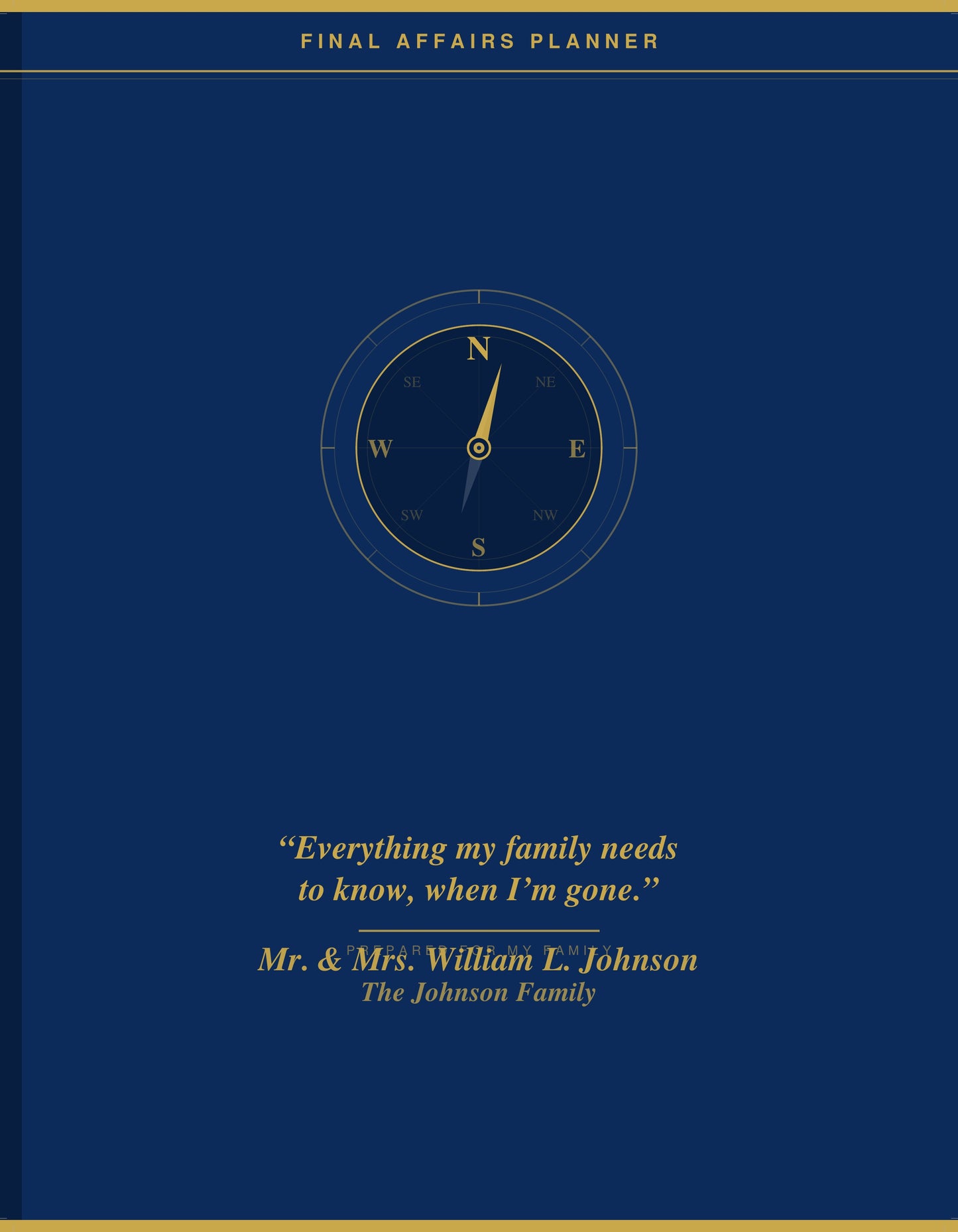 Final Affairs Planner — Couples Edition (Fillable PDF)