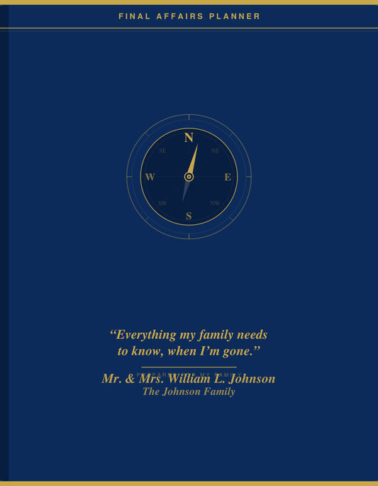 Final Affairs Planner — Couples Edition (Fillable PDF)