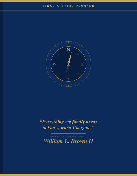 Final Affairs Planner — Individual Edition (Fillable PDF)